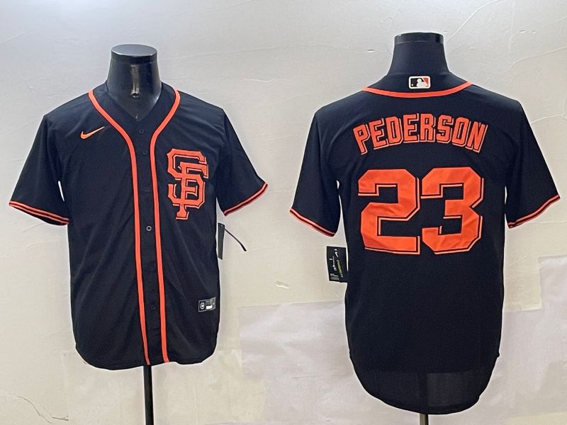 Men San Francisco Giants #23 Pederson Black Game 2025 Nike MLB Jersey style 5->san francisco giants->MLB Jersey
